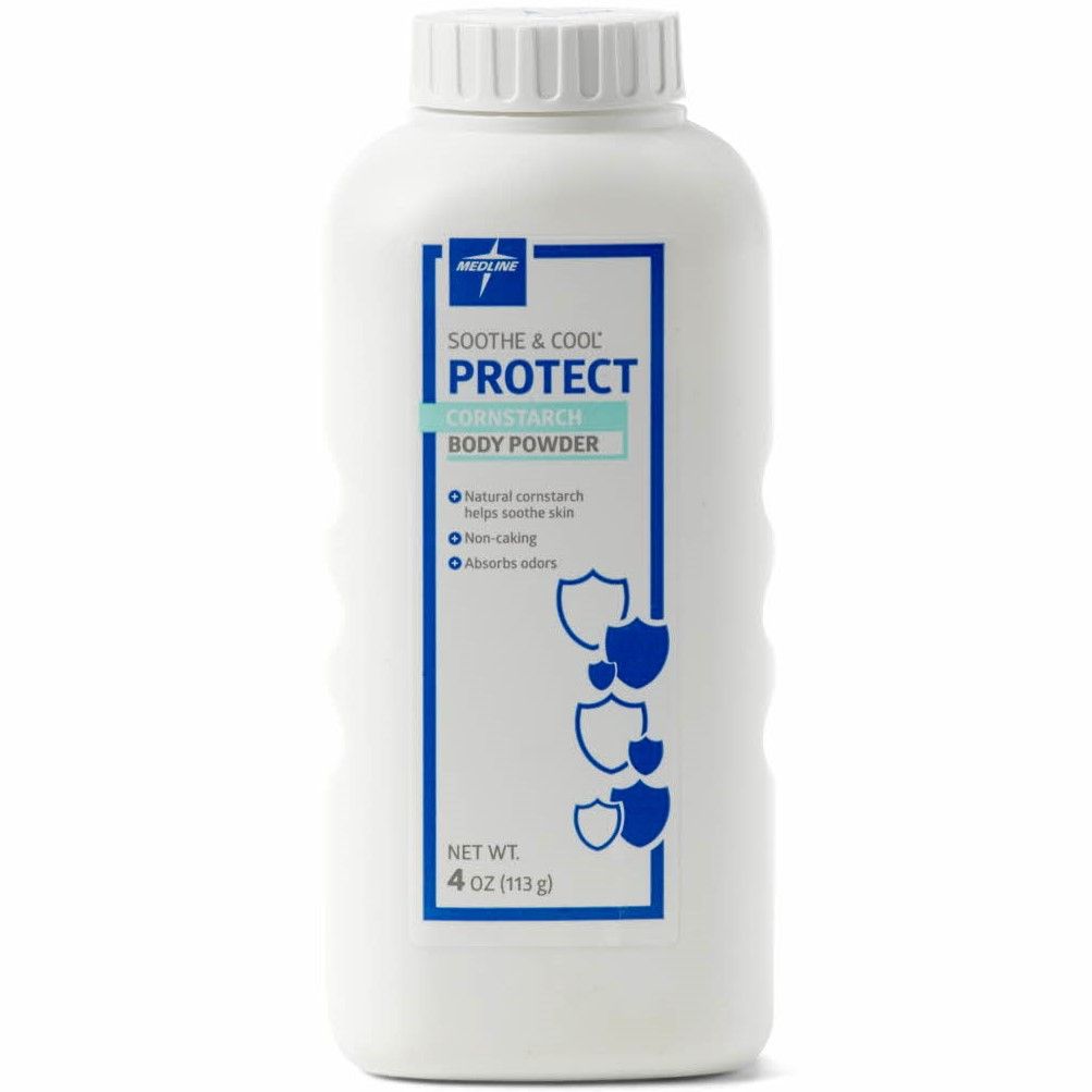 Medline Soothe & Cool Cornstarch Body Powder 4oz 1Ct