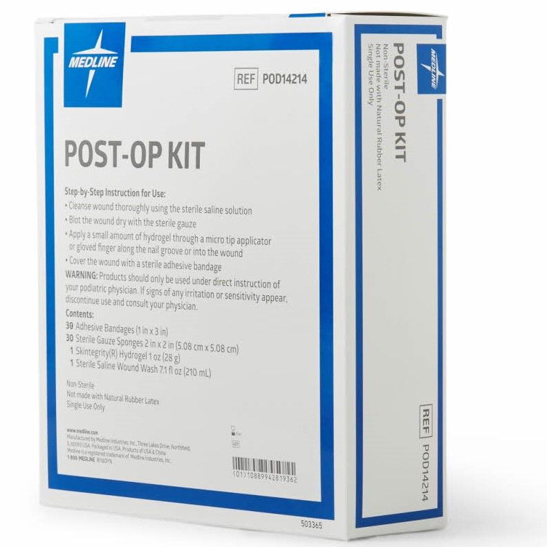 Medline Nail Surgery PostOp Kit 40Ct