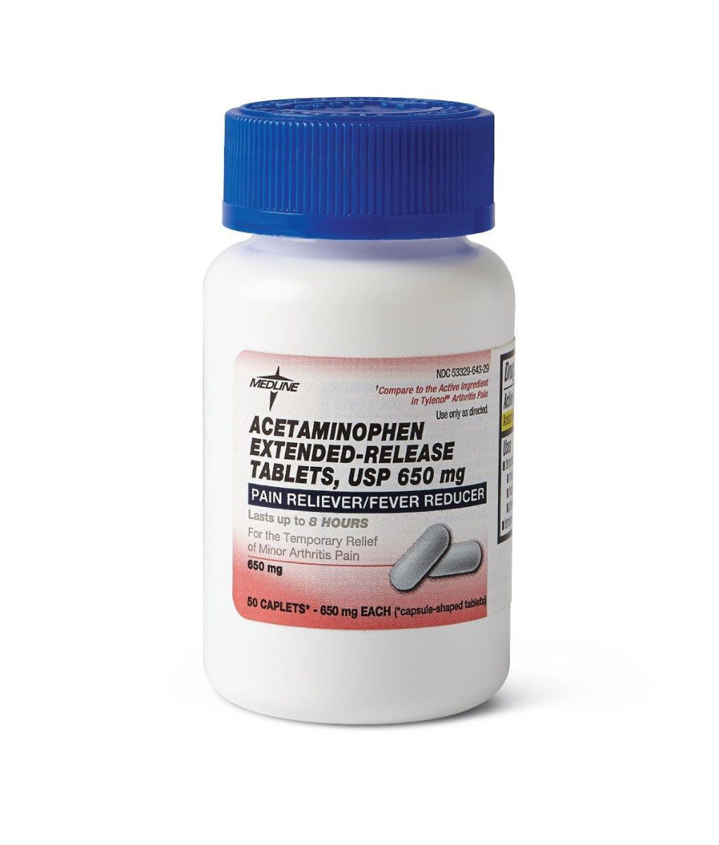 Acetaminophen Extended Release Caplet 650mg 50Ct