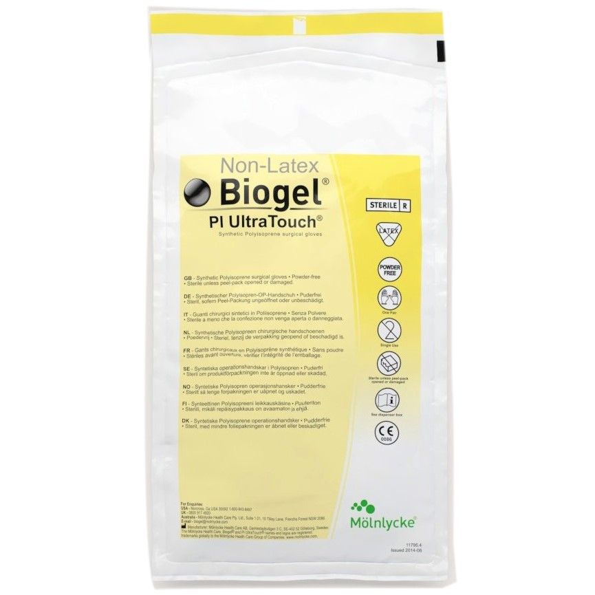 Biogel PI UltraTouch Sterile Surgical Gloves with Biogel Coating Size 6 ...