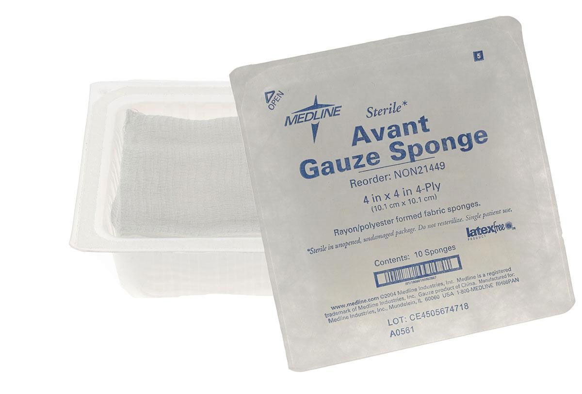Avant Gauze St Nonwoven Sponge 4ply 4x4 1280Ct