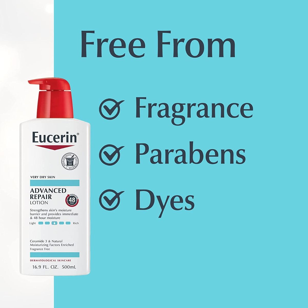 Eucerin Advanced Body Lotion, 16.9 oz. Bottle