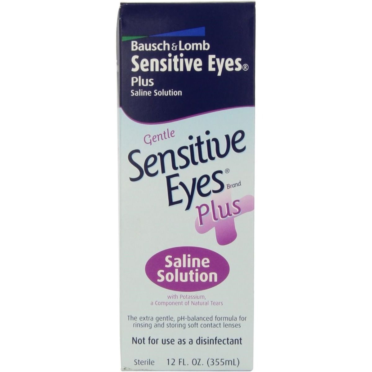 Sensitive Eyes Saline Contact Solution 12oz 1Ct