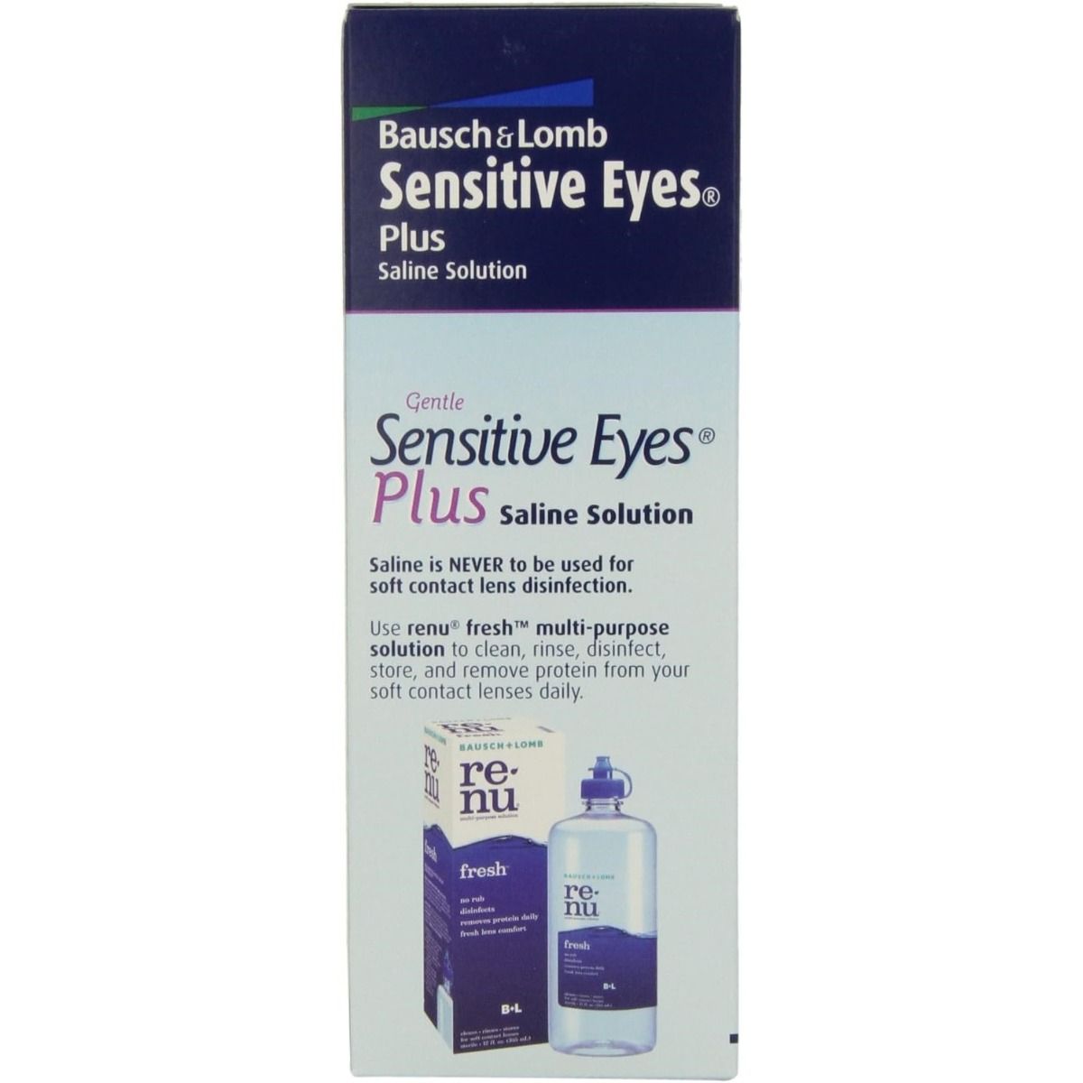 Sensitive Eyes Saline Contact Solution 12oz 1Ct