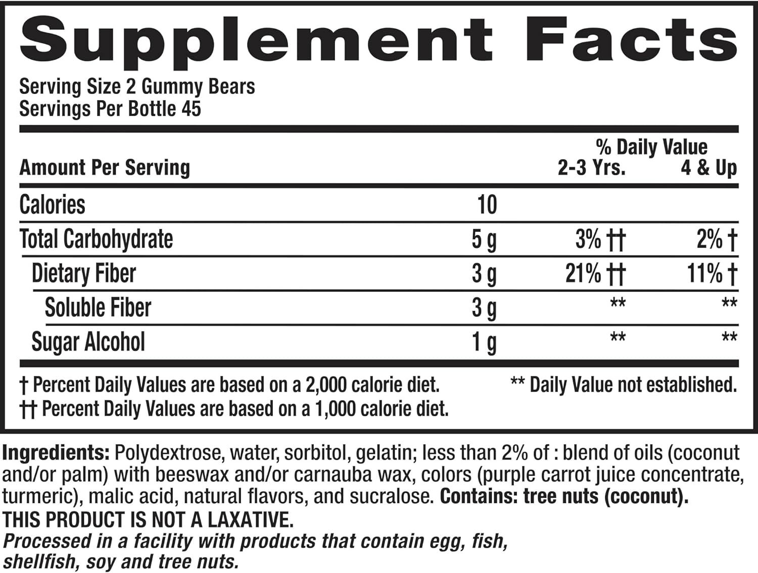 L'il Critters Kids Fiber Gummy Bears Supplement 90Ct