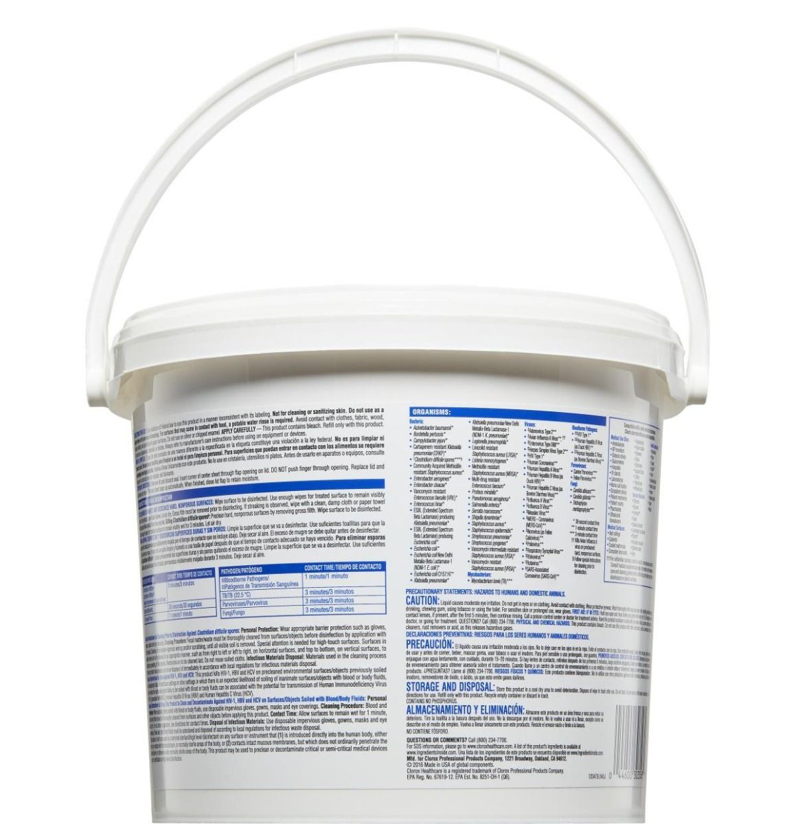 Clorox Healthcare Bleach Germicidal Wipes 110Ct