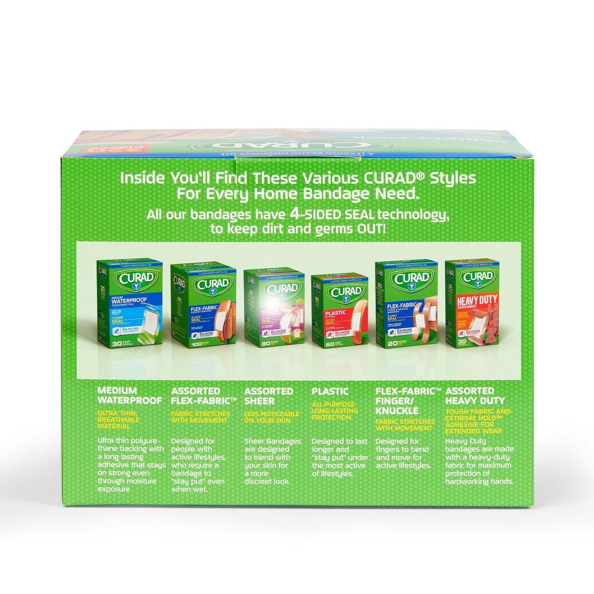 CURAD Variety Pack Assorted Bandages