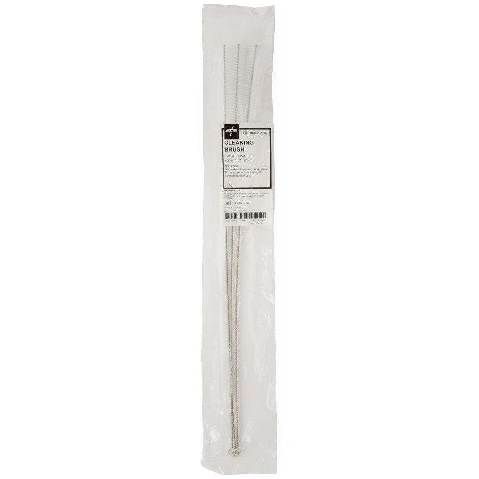 Brush, Cleaning, Twisted Wire, 16ft Length, 3ft Brush, 0.591ft Diameter, Pack of 3