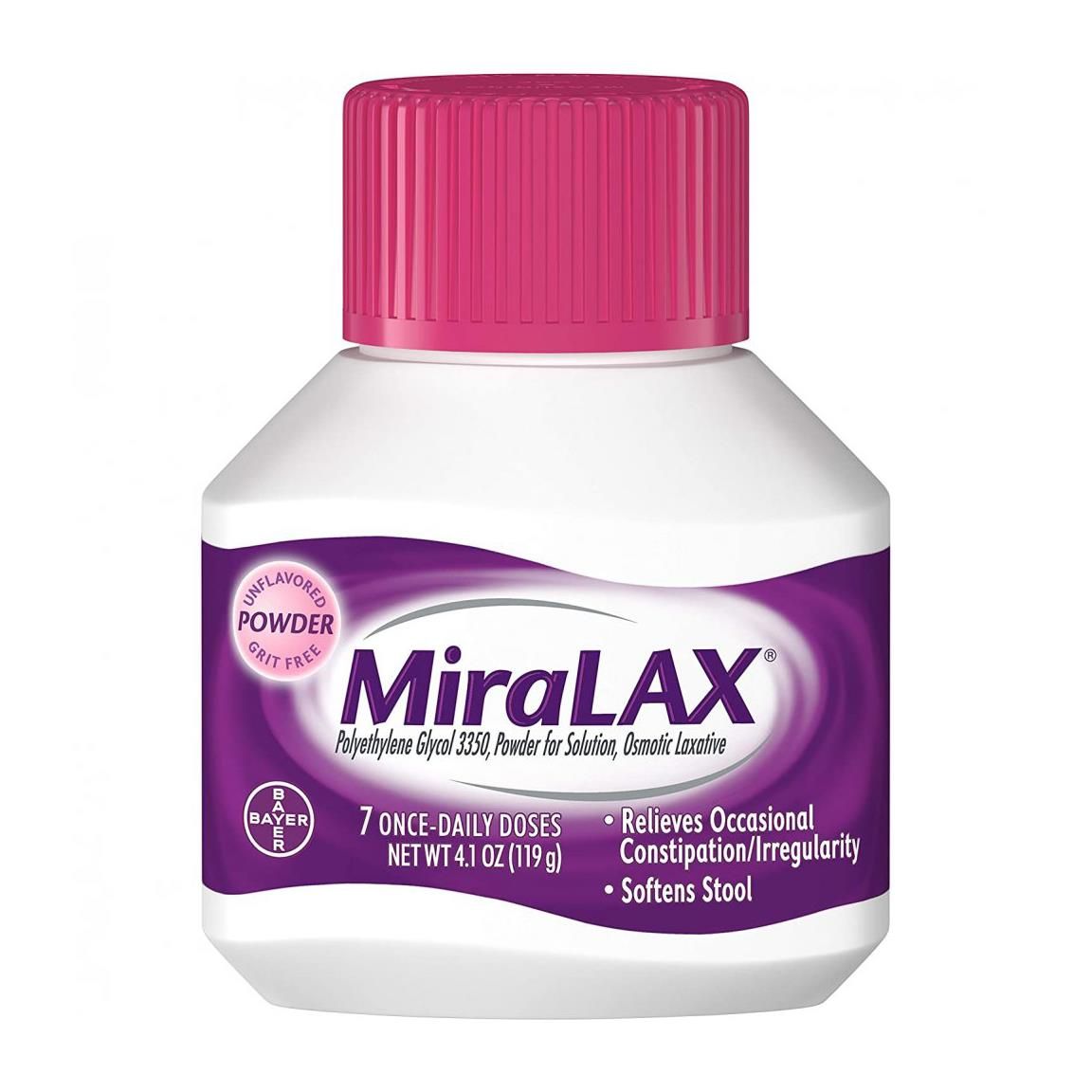 MiraLAX Unflavored Laxative Powder 4 1oz 1Ct