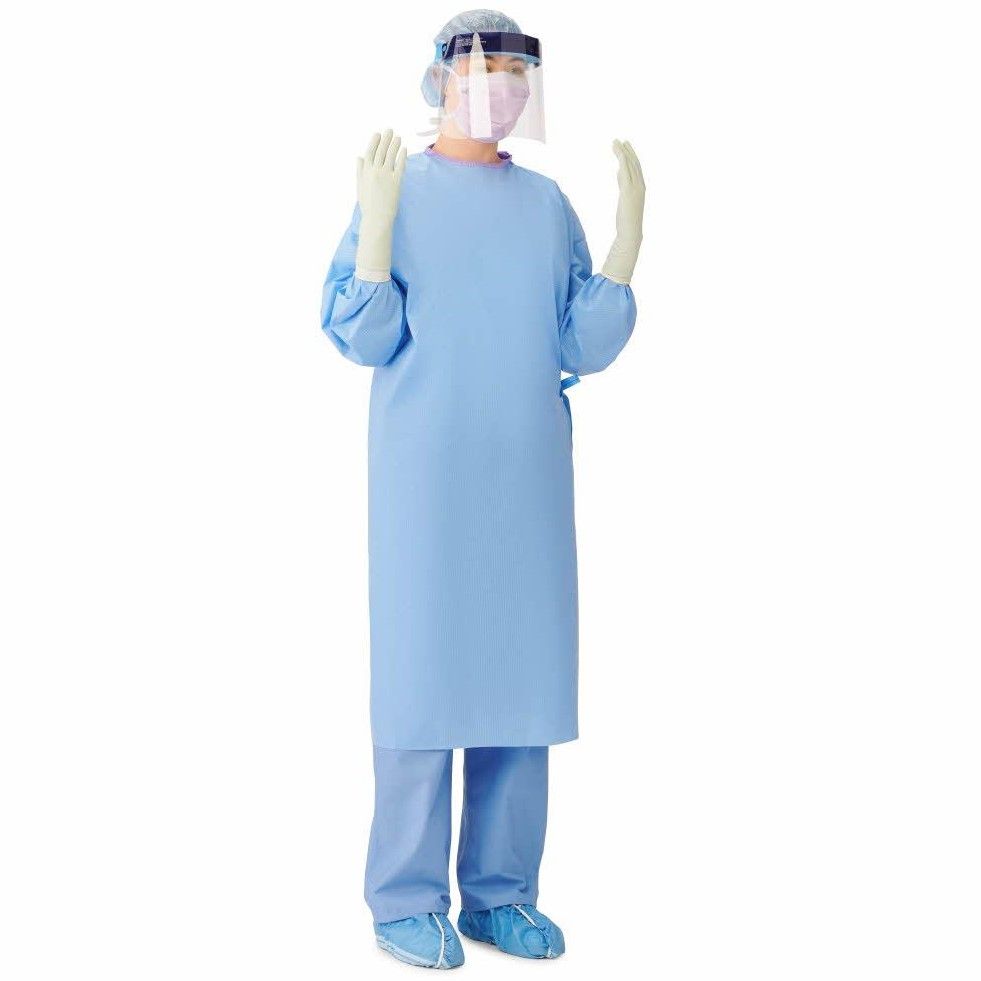 Medline Sirus Sterile Surgical Gown Blue 2XL 18Ct