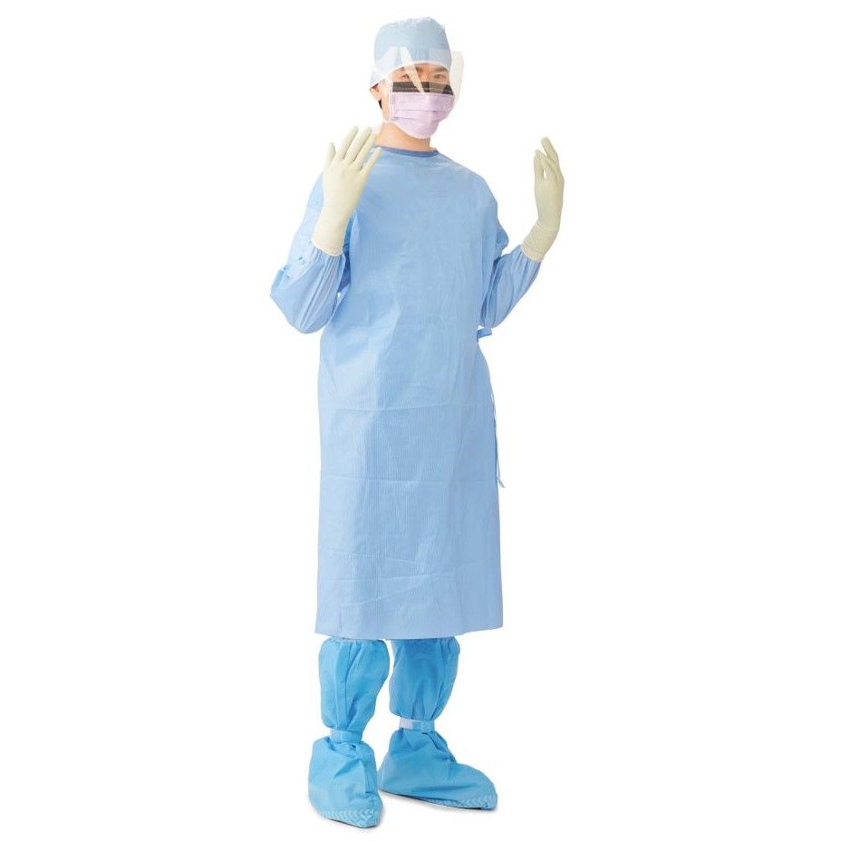 Sterile PolyReinforced Breathable Film Sleeve Sirus Gown Size L 30Ct