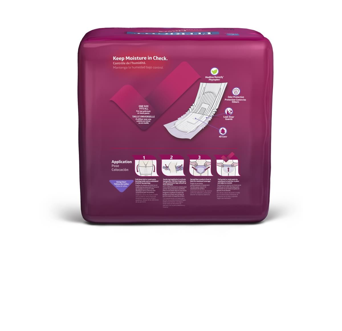 Medline FitRight Super Incontinence Liner 13x34 20Ct