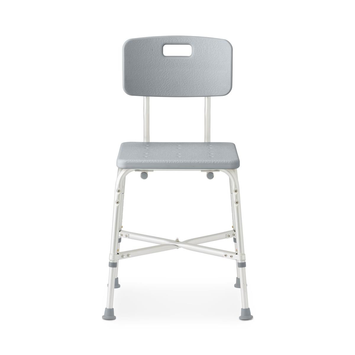 Medline Heavy Duty Bariatric Shower Chair with Back 650lb Cap 1Ct