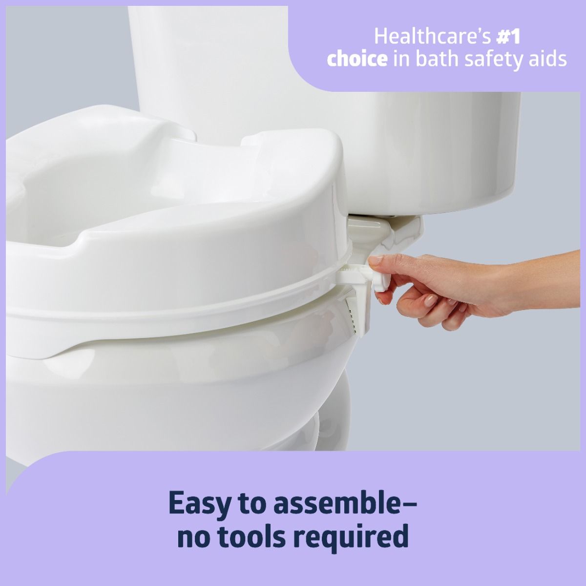 Medline Locking Raised Toilet Seats without Arms