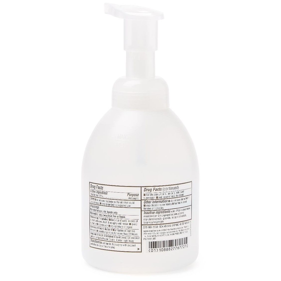 Spectrum Advanced Hand Sanitizer Foam with 70 Ethyl Alcohol, 18 oz.