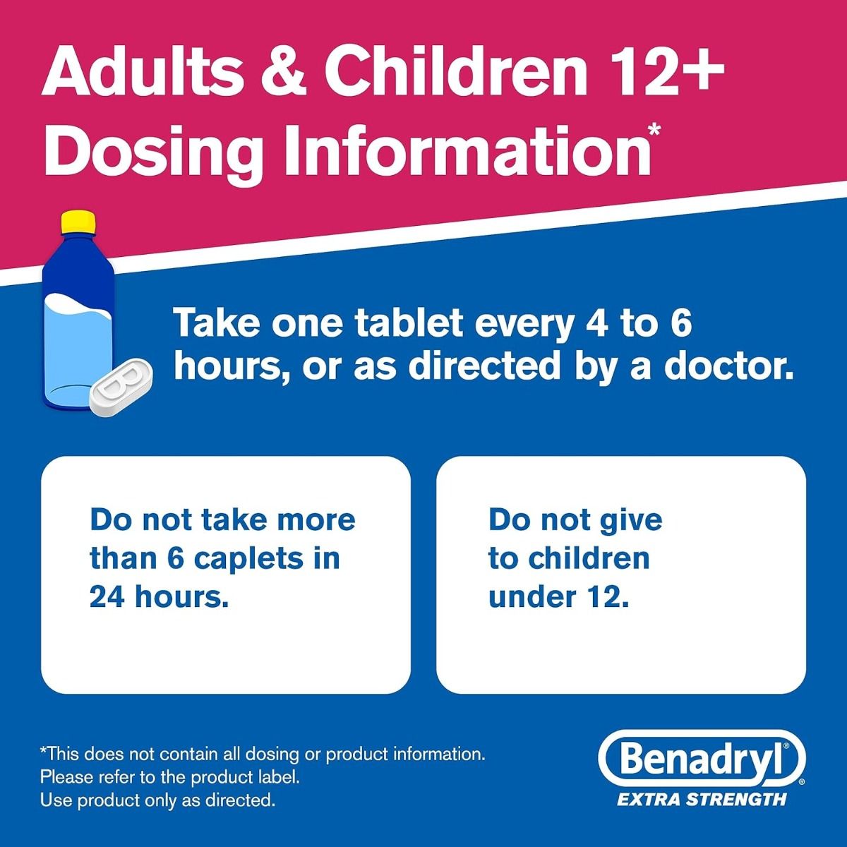Benadryl Extra Strength Allergy Tablets 24Ct Benadryl extra strength allergy tablets 24ct
