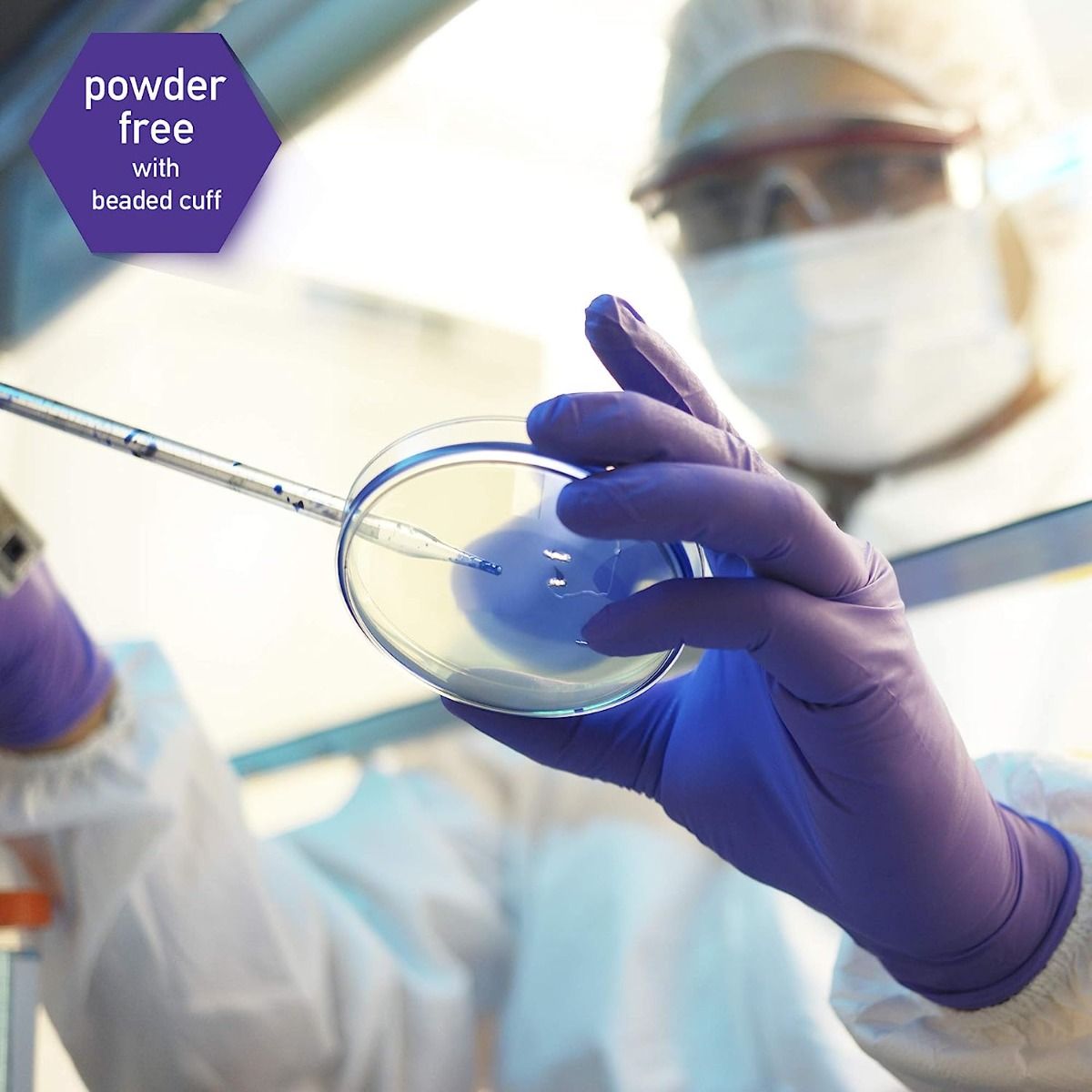 Kimtech 55082 Purple Nitrile Exam Gloves Size M 2500Ct