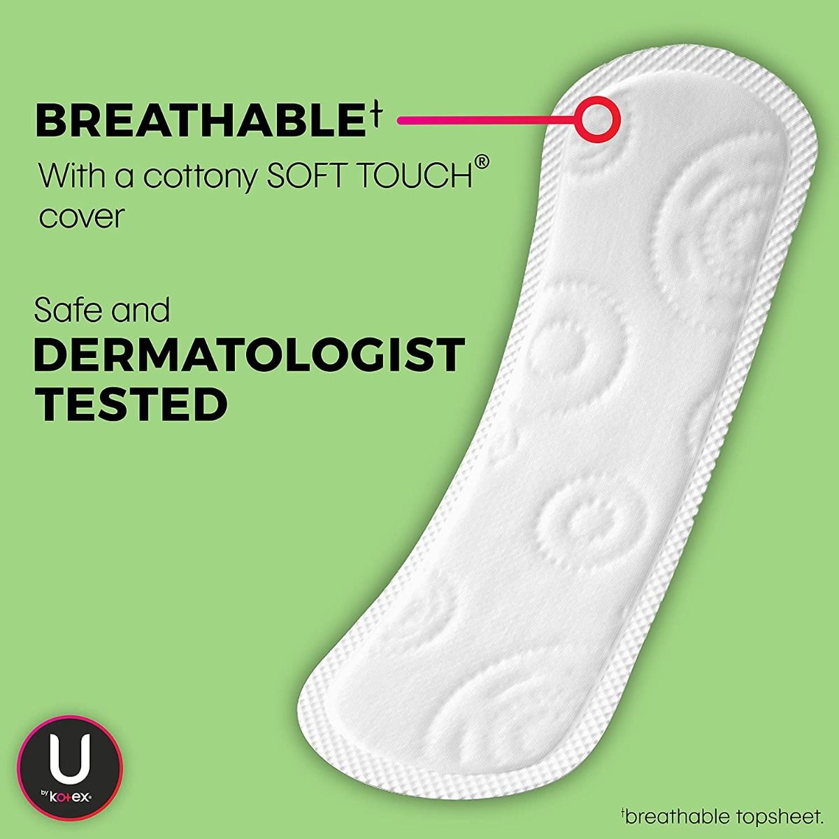 U by Kotex Security Regular Daily Panty Liners 512Ct