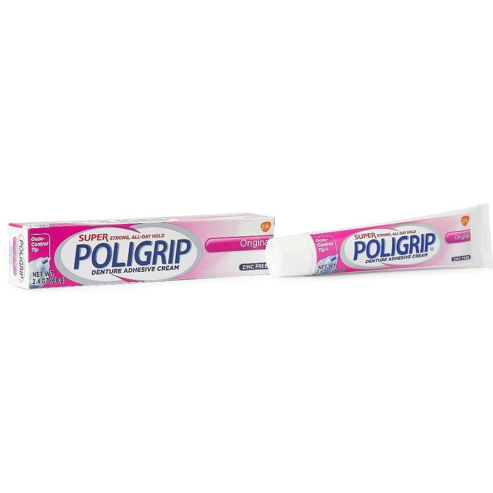 Super Poligrip Original Denture Adhesive Cream 2.4oz 1Ct