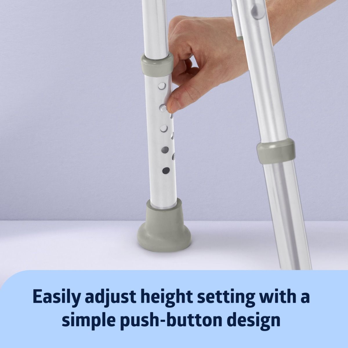 Medline Knockdown Transfer Bench with Microban 1Ct