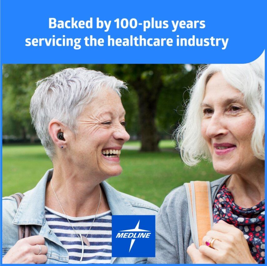 Medline Rechargeable InEar OTC Hearing Aids with Bluetooth 1Pr