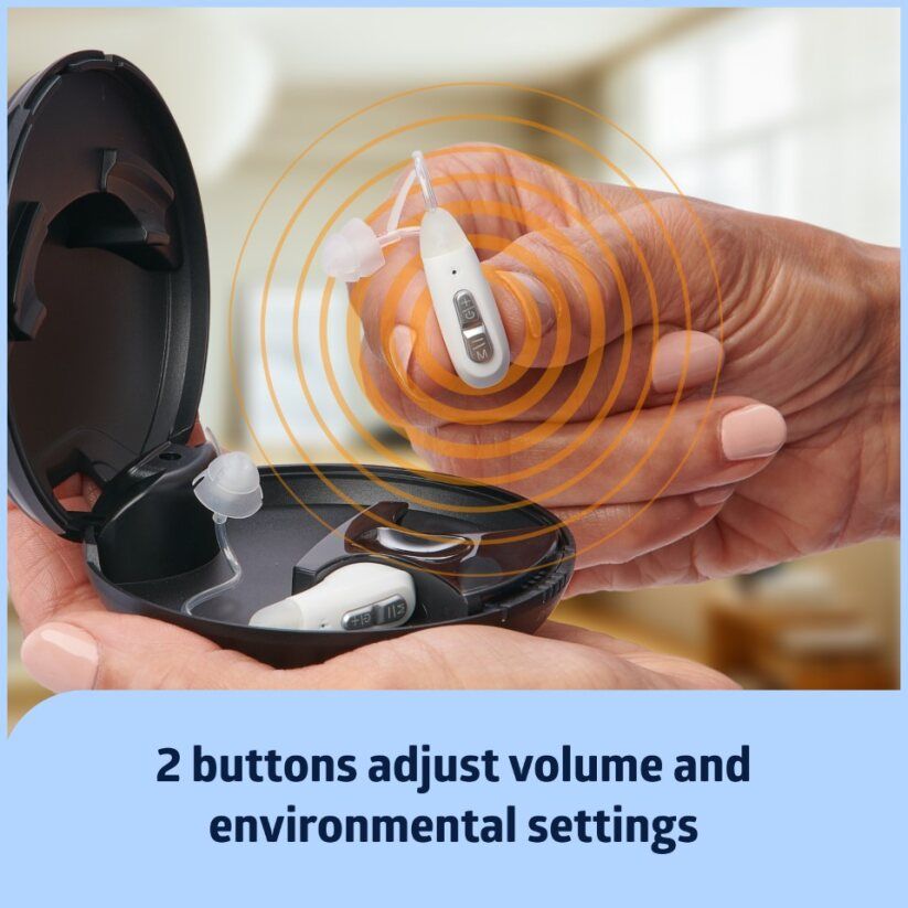 Medline Rechargeable BehindEar OTC Hearing Aids with Bluetooth 1Pr