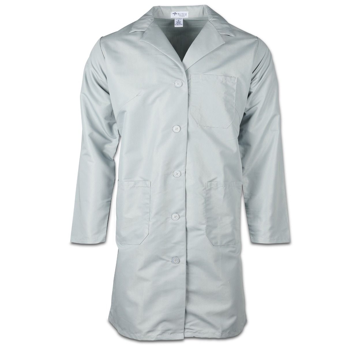 Medline Women's StaffLength Princess Seam Lab Coat Gray Sz 14 1Ct
