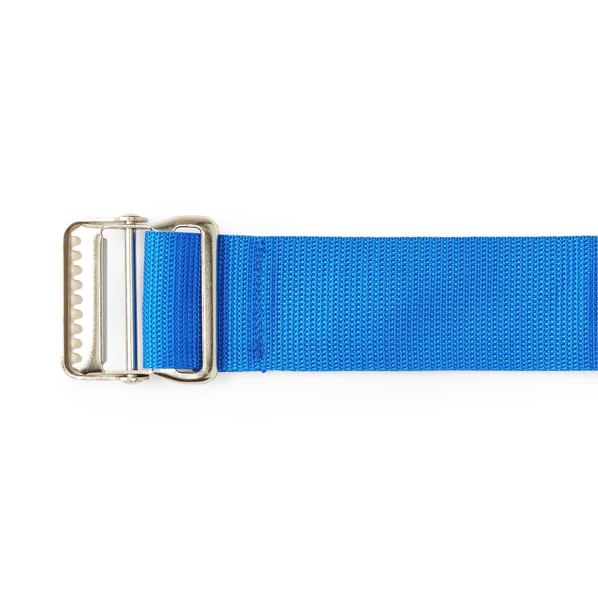 Medline Poly Gait Belt with Metal Buckle 2x60 Blue 1Ct