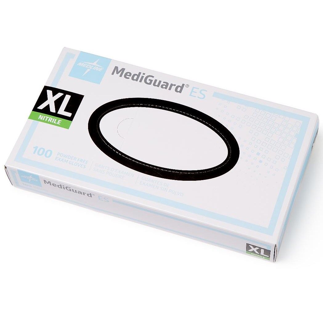 Medline MediGuard ES Nitrile Exam Gloves XL 1000Ct