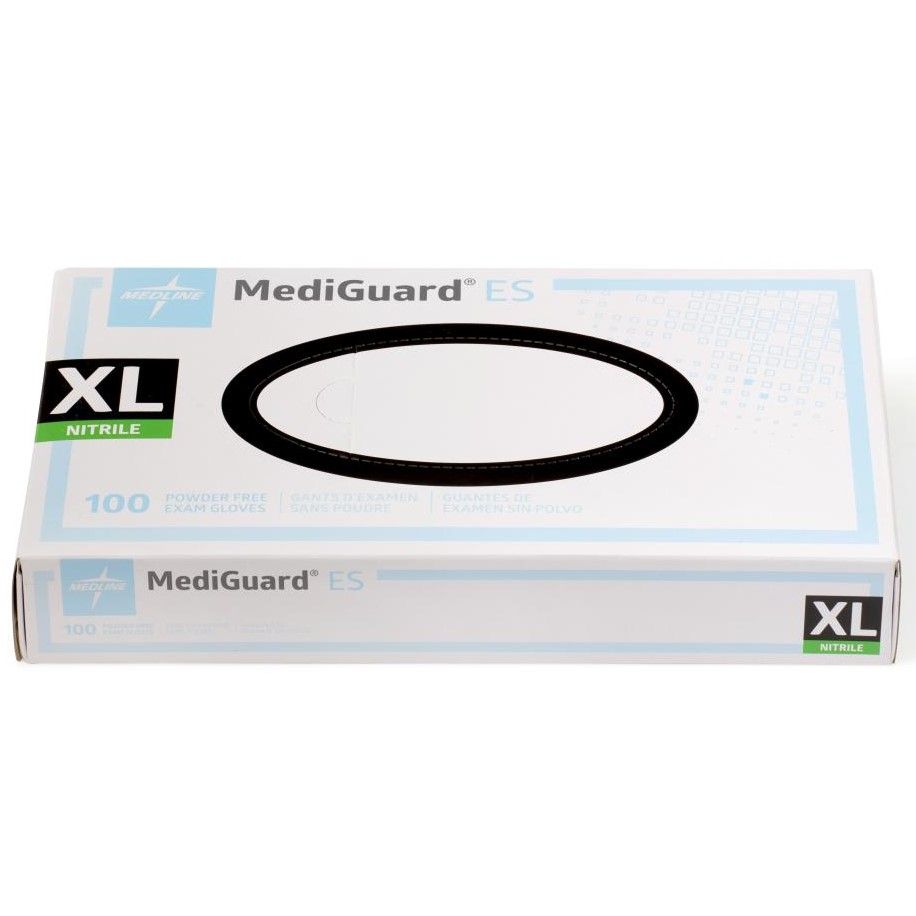 Medline MediGuard ES Nitrile Exam Gloves XL 1000Ct