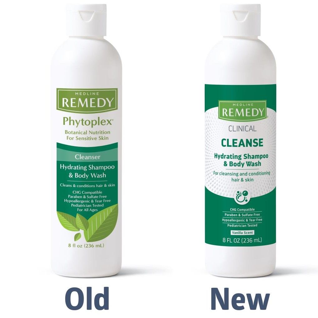 Medline Remedy Clinical Hydrating Shampoo Body Wash 8oz 1Ct