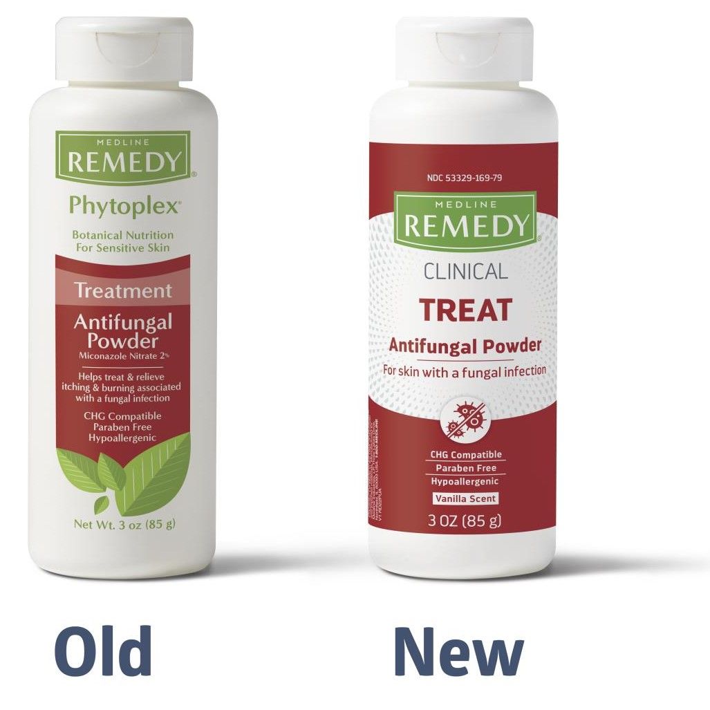 Medline Remedy Clinical Antifungal Powder 3oz 12Ct