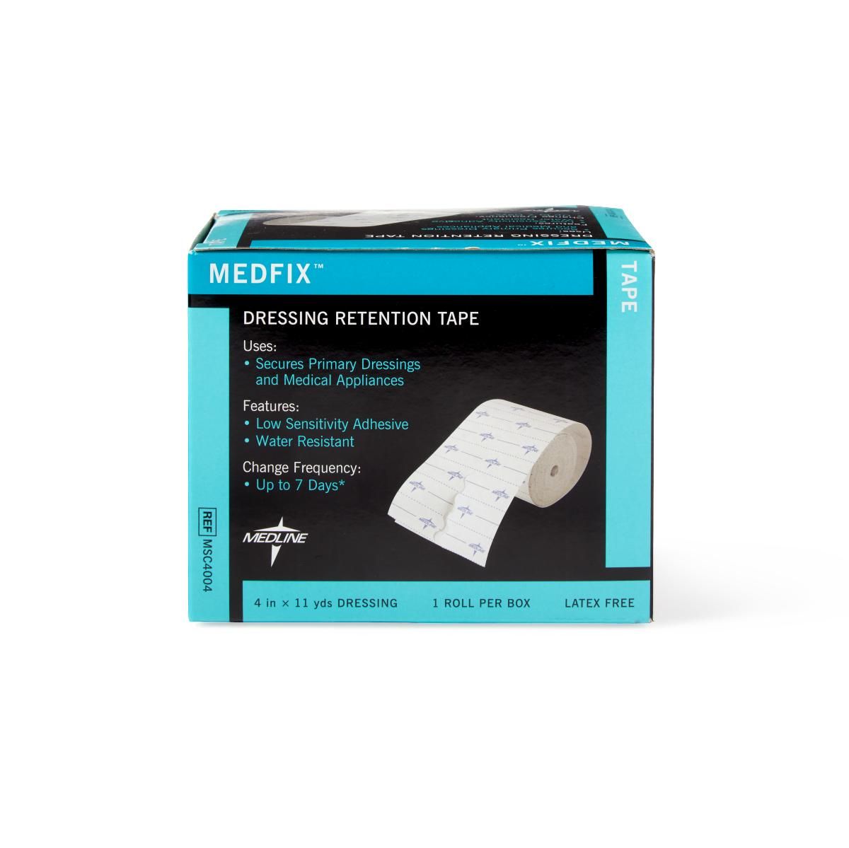 Premier Medical Plus Dressing Retention Tape – 4 Inch X 11 Yards, White, Self-Adhesive Wound Care