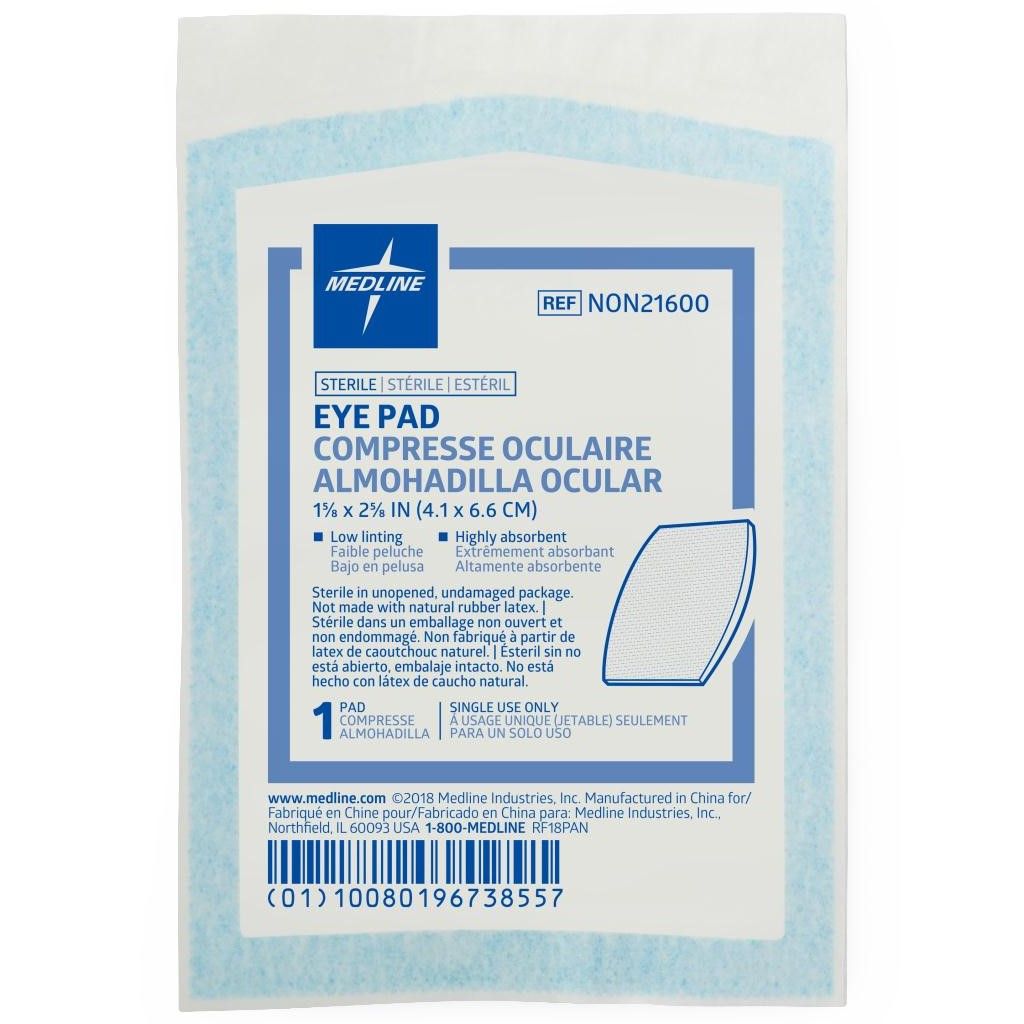 Medline Sterile Eye Pad 15/8x25/8 1Ct
