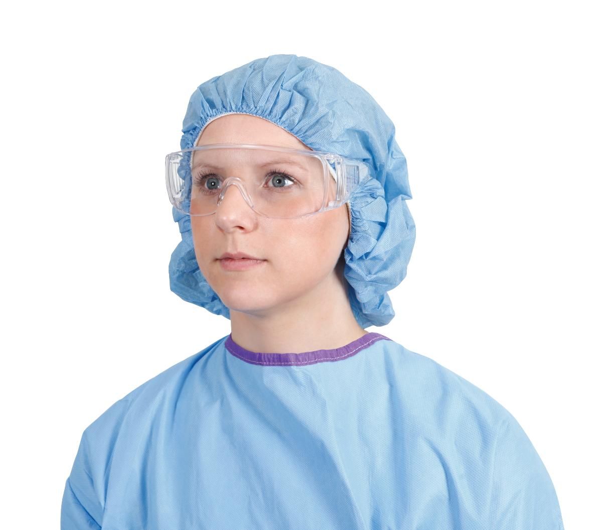 Medline Clear Hospital Visitor Safety Glasses 1Ct