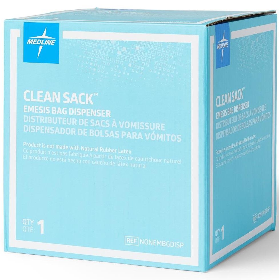 Medline Emesis Sick Vomit Bag Dispenser 1Ct