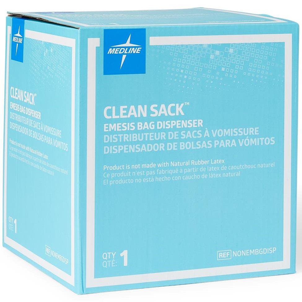 Medline Emesis Sick Vomit Bag Dispenser 1Ct