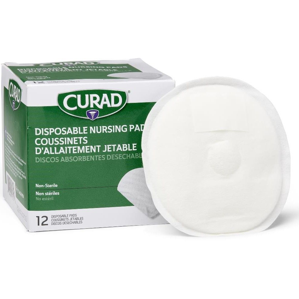 CURAD Disposable Nursing Pad with Adhesive 288Ct