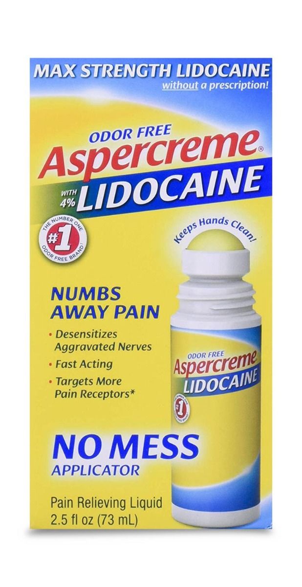Aspercreme Lidocaine RollOn, Lidocaine HCL 4