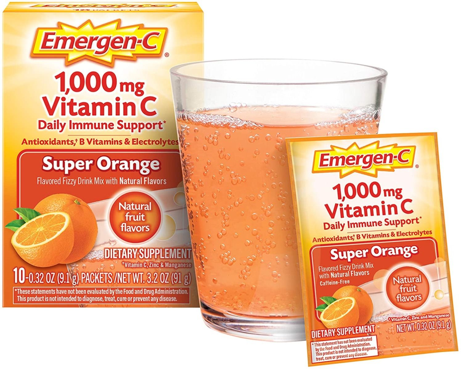 EmergenC Vitamin C Drink Mix 1000mg 10Ct