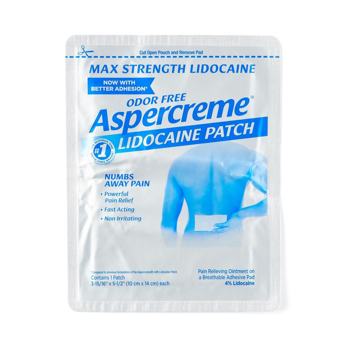 Aspercreme Lidocaine Pain Relieving Patch 3.9x5.5 5Ct