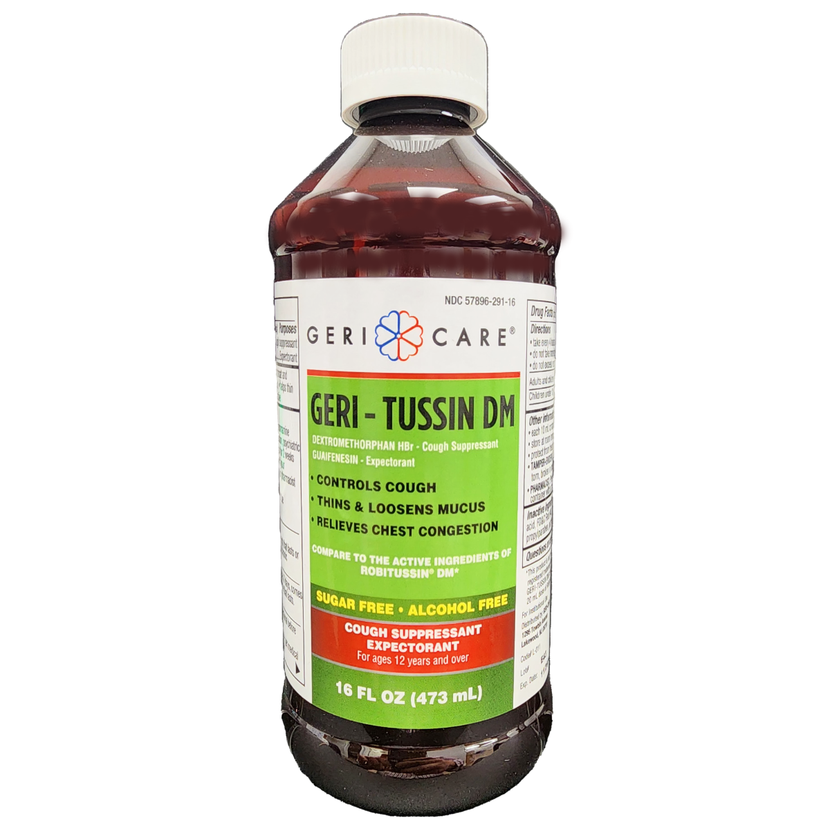 GeriTussin DM Guaifenesin Syrup with Dextromethorphan 16oz