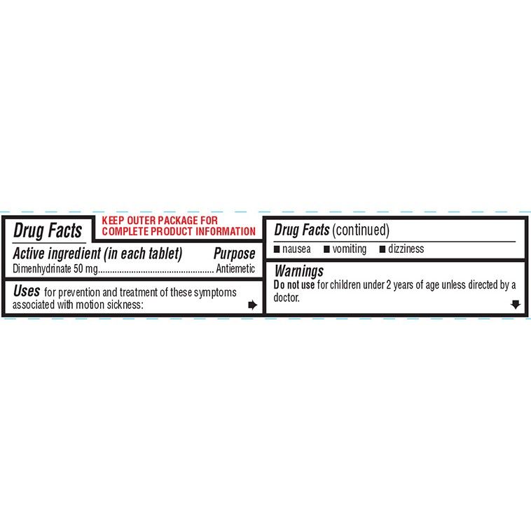 Quality Plus Motion Sickness Relief Dimenhydrinate 50mg 12Ct