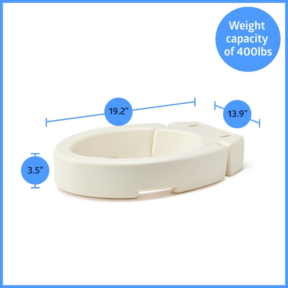 Medline Raised Hinged Toilet Seats