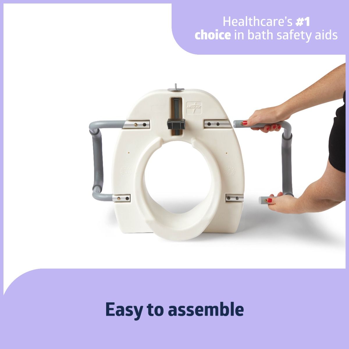 Medline Raised Locking Toilet Seats
