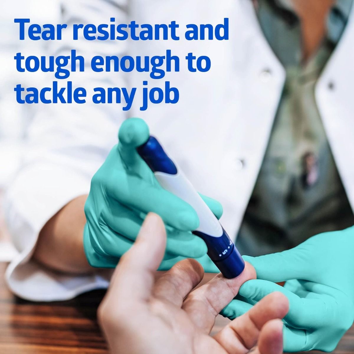 Medline Aloetouch Ice Nitrile Exam Gloves Green L 200Ct