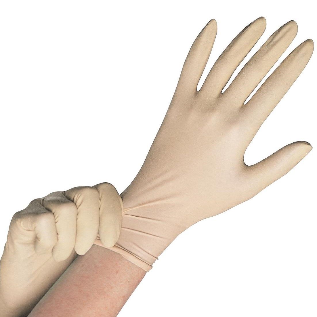 CURAD Stretch Vinyl Exam Gloves Cream XL 1300Ct