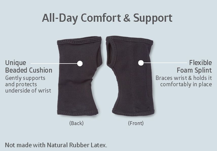 Medline Carpal Tunnel Glove with Flexible Splint M 1Ct