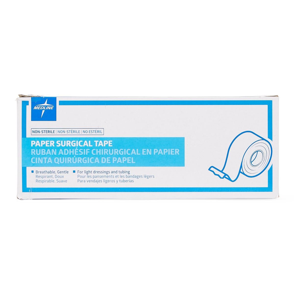 Medline Essentials Paper Medical Tape 2in x 10yd 6Ct