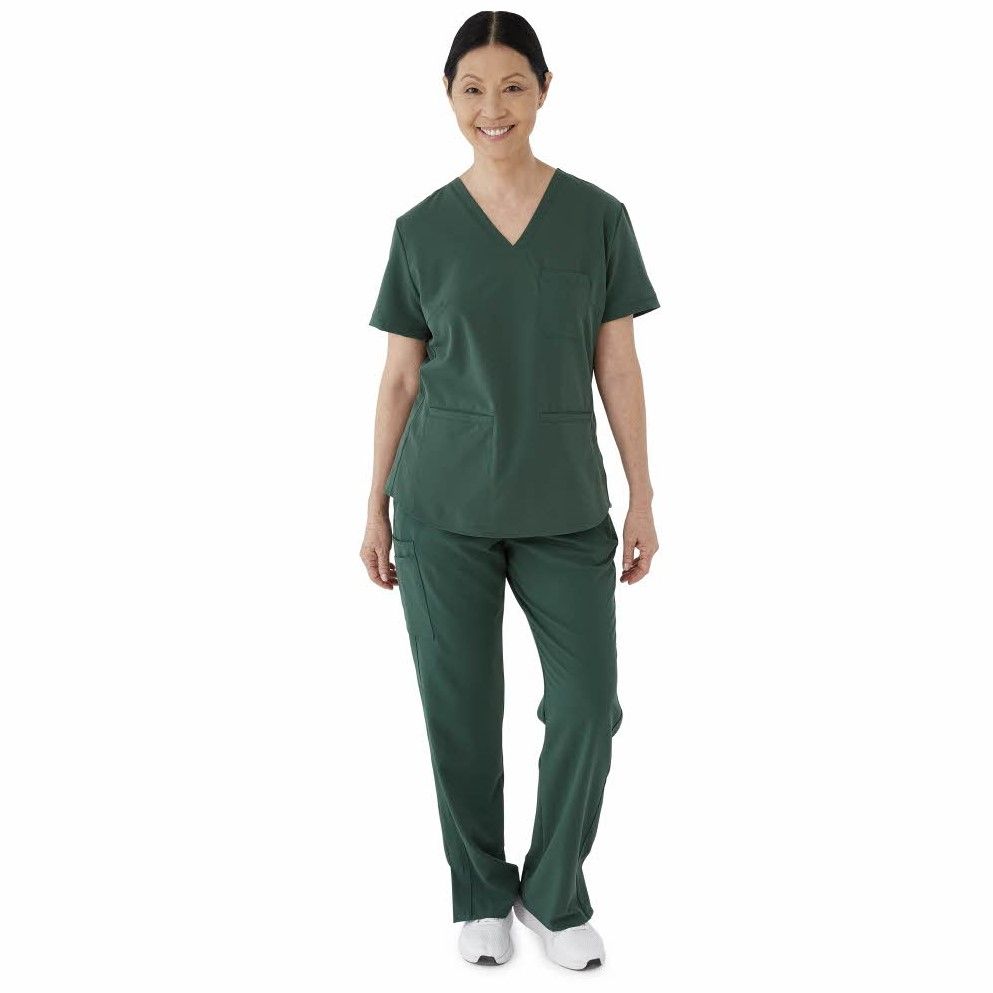Lex ave Women's Scrub Top Hunter Green Size S